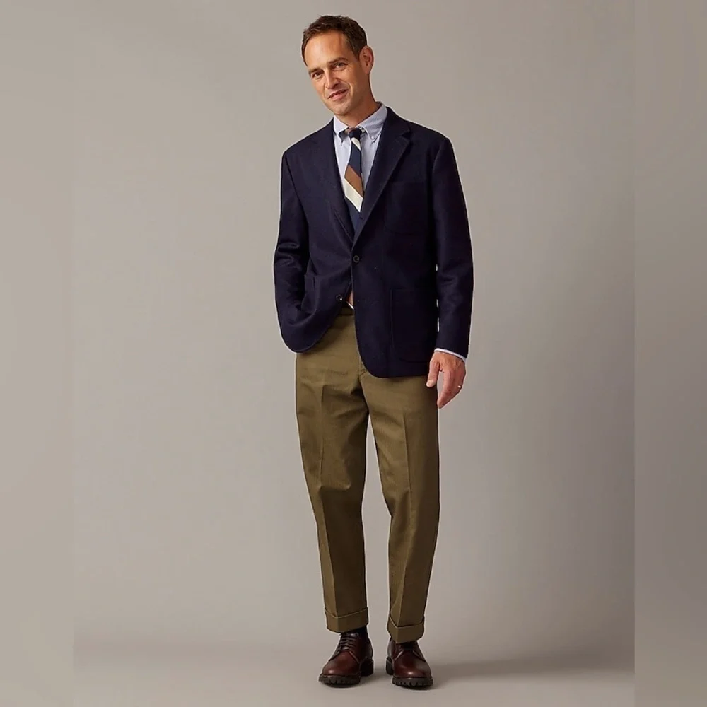J Crew x Wallace & Barnes blazer in English melton wool BQ481